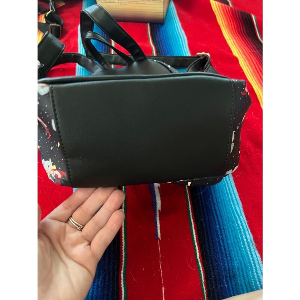 Loungefly Marvel Mini Backpack in Black with Red and Yellow Accents - Picture 3 of 4